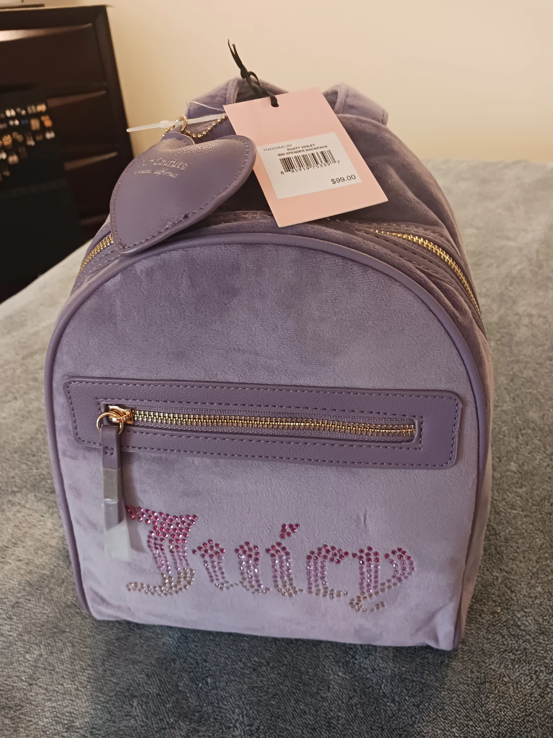 Juicy Couture Velvet Mini Backpack