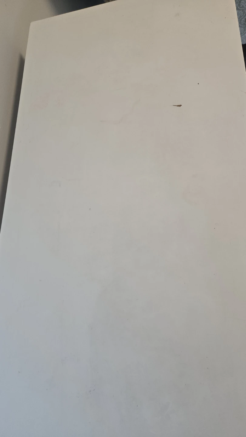 White 2-Drawer Desk with Wood Legs - photo 4