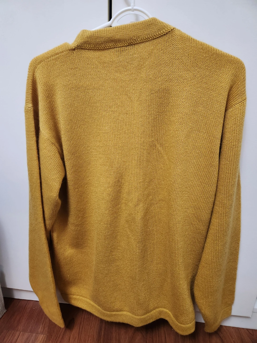 Baby Alpaca Cardigan Sweater - Mustard Yellow - photo 2
