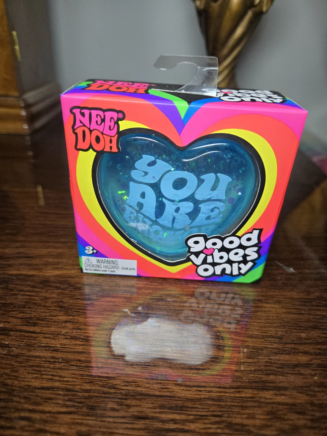 Nee Doh "You Are Good Vibes Only" Squishy Heart Toy