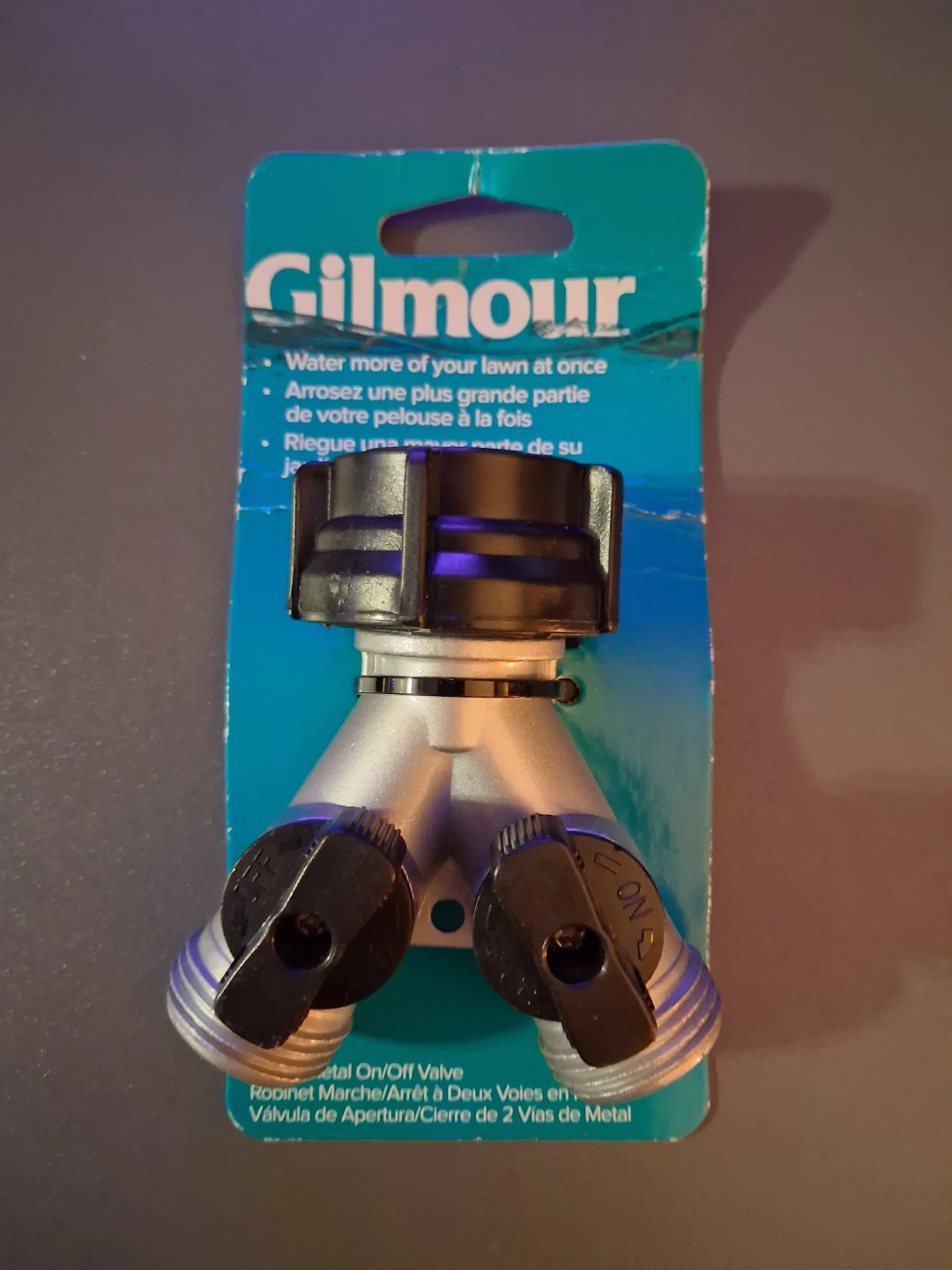 Gilmour Metal 2-Way Splitter On/Off Valve
