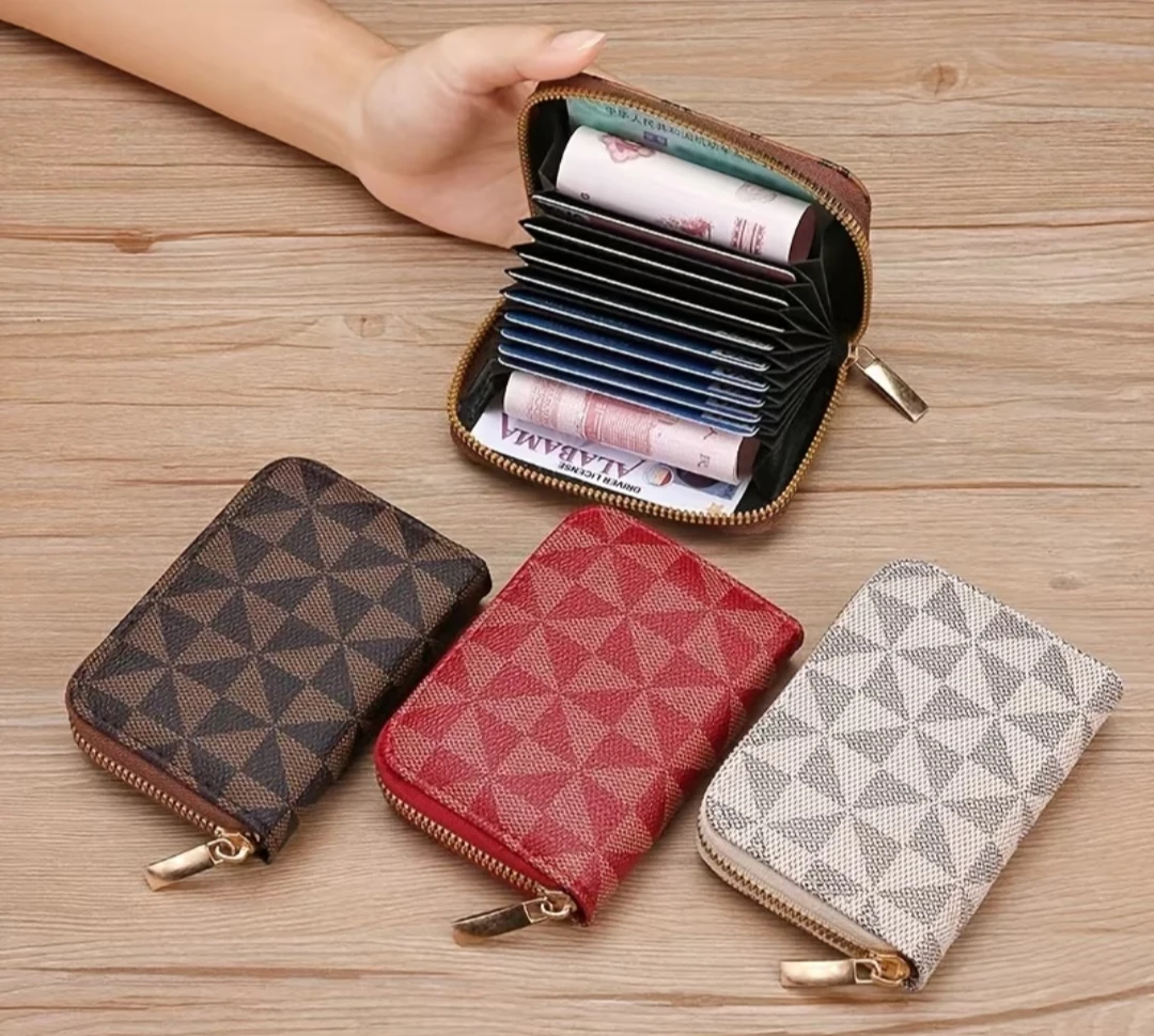 New Zippered Card Holder Wallet