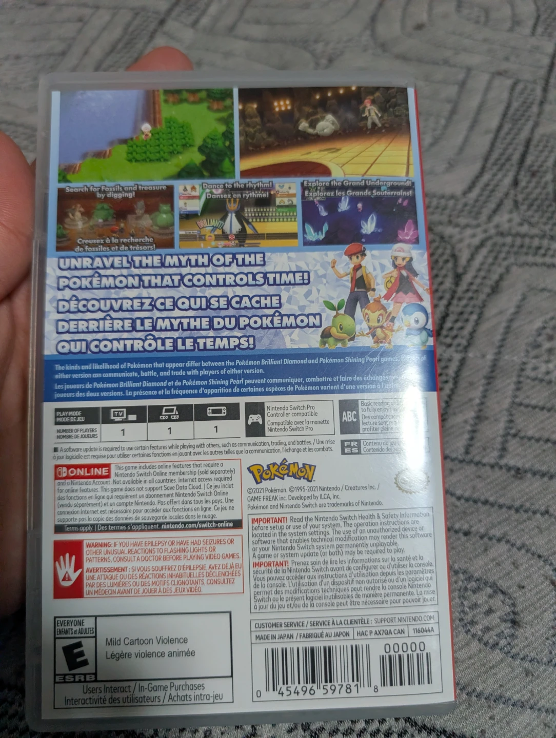 Nintendo Switch Pokémon Brilliant Diamond Game - photo 2