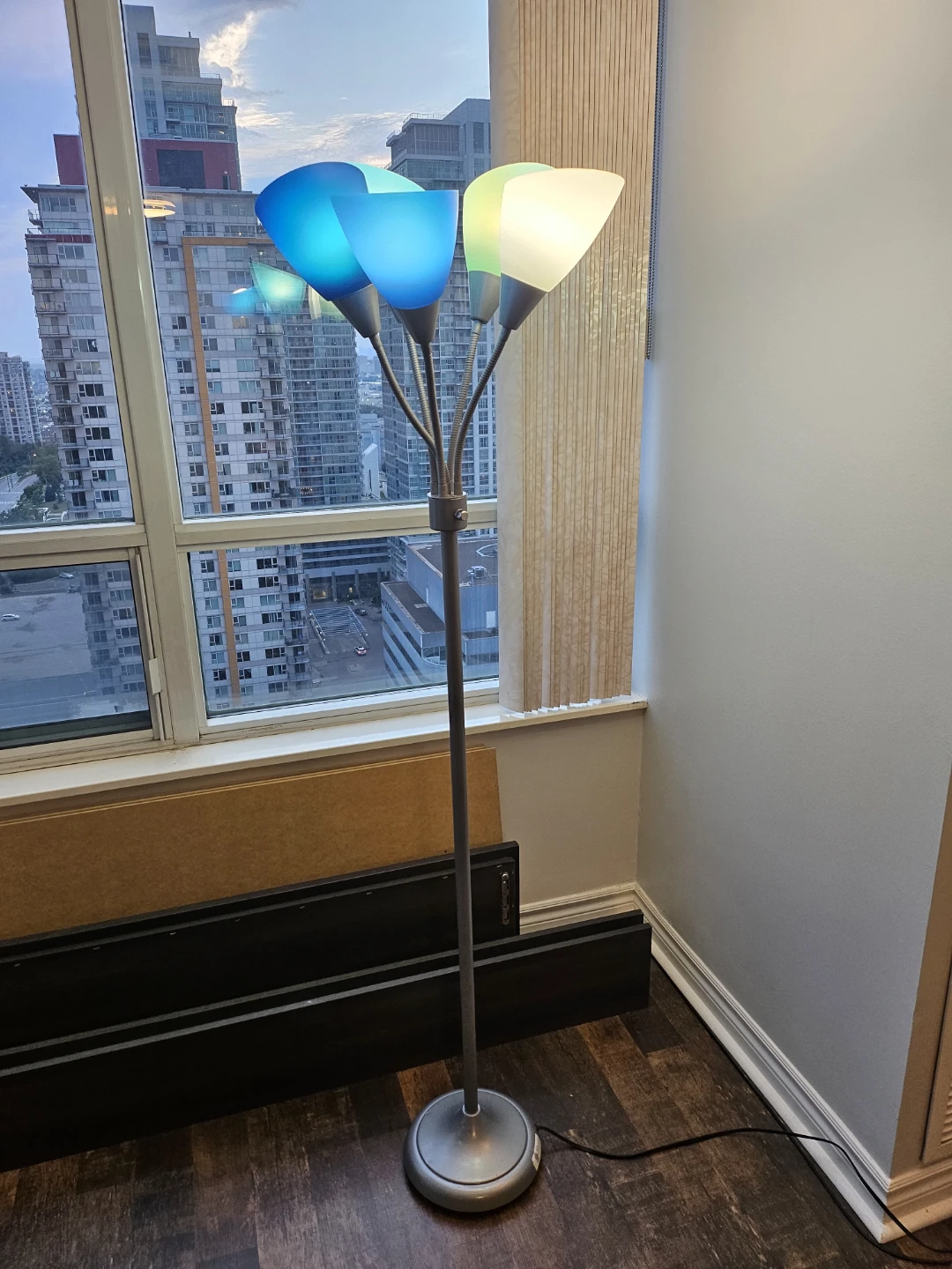 Multi-color Floor Lamp with 5 Shades