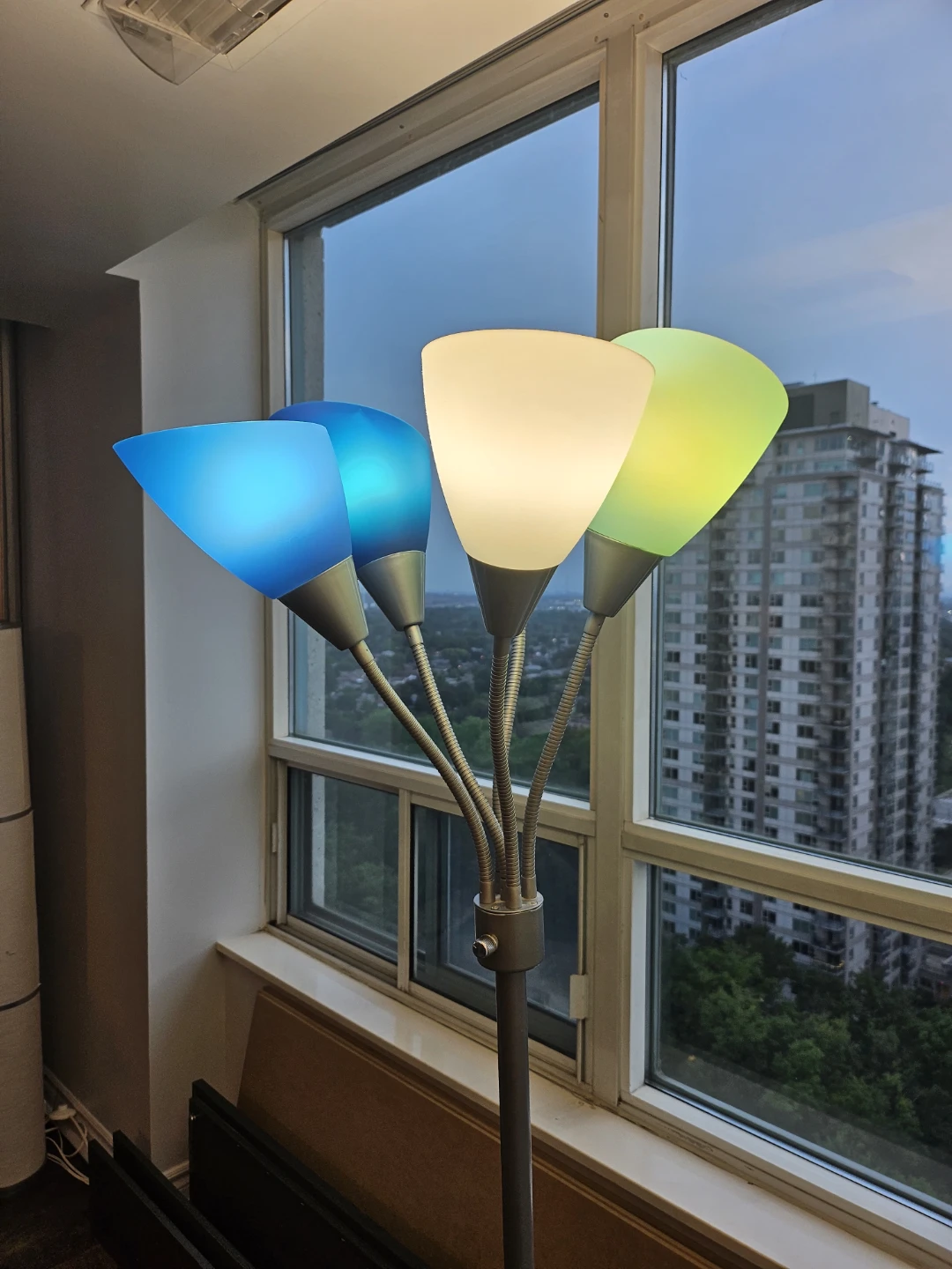 Multi-color Floor Lamp with 5 Shades - photo 2