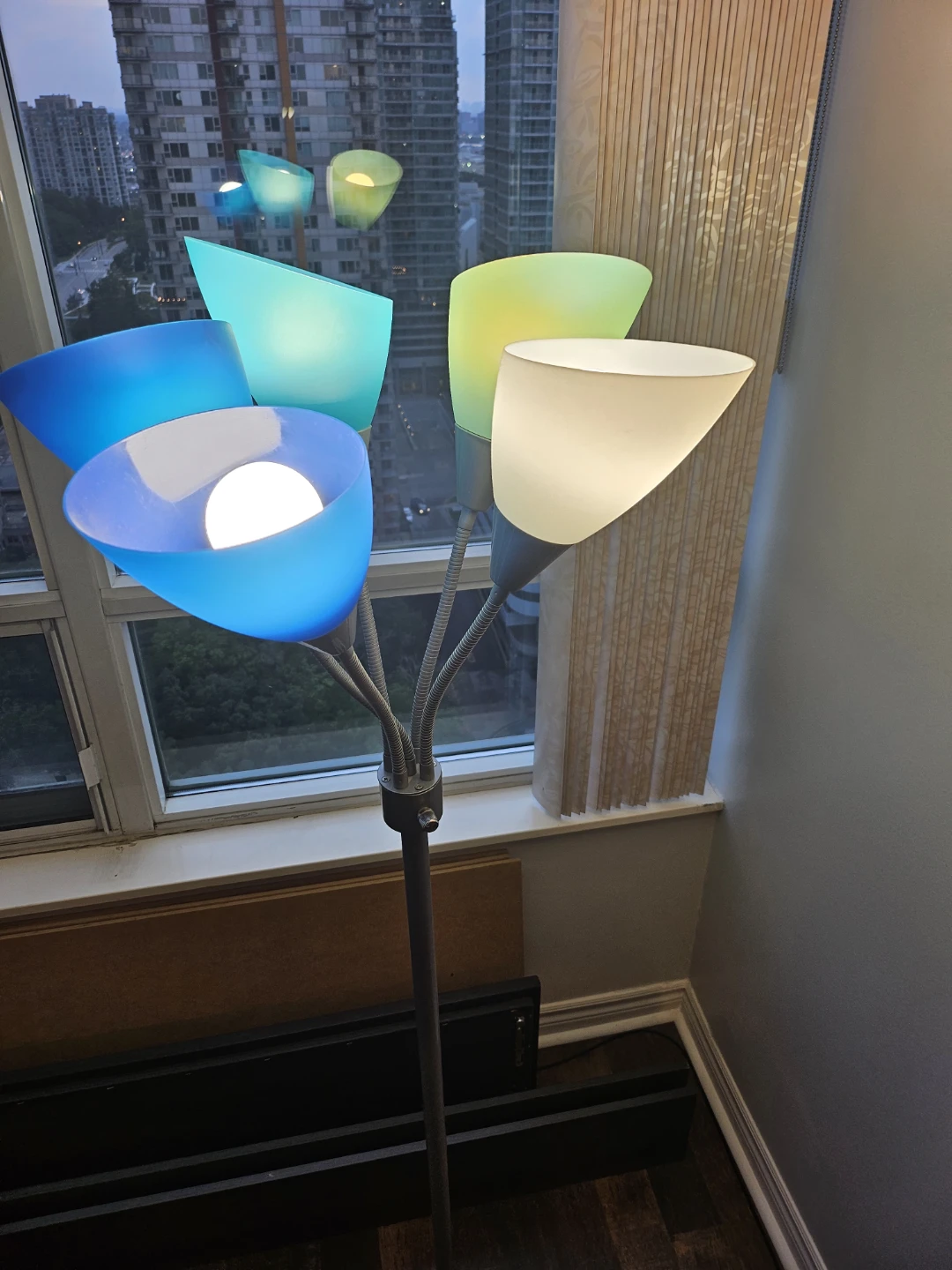Multi-color Floor Lamp with 5 Shades - photo 4
