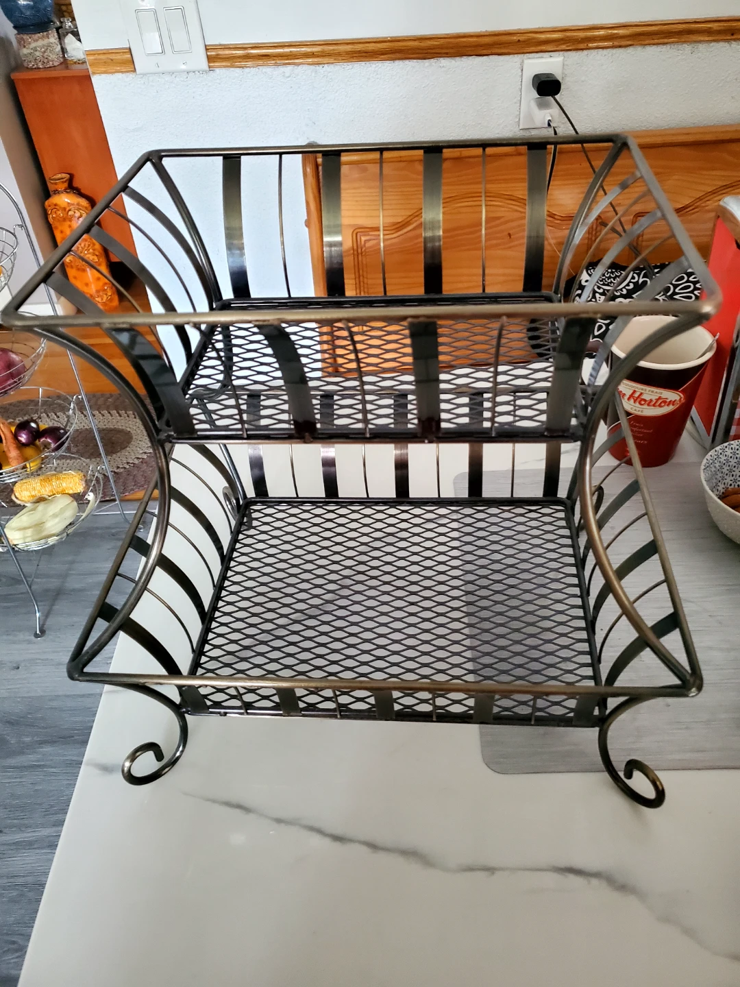 2-Tier Metal Fruit Basket