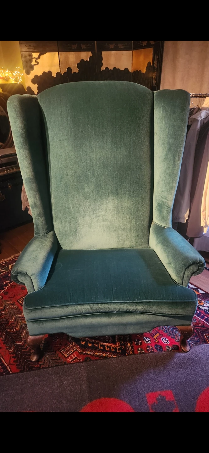 Huge wingback chair