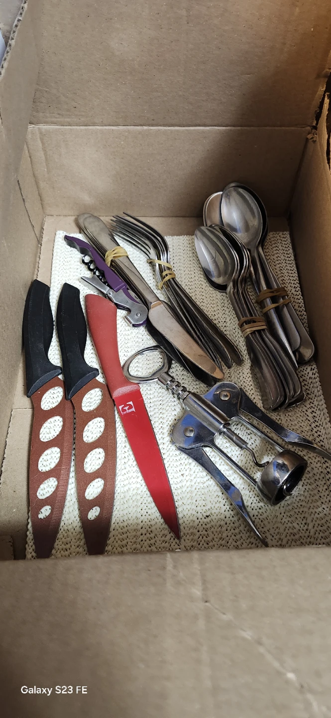 Assorted Kitchen Utensils and Cutlery Set