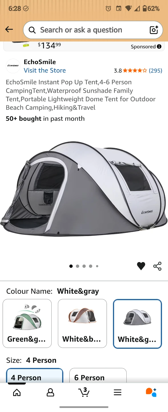 Pop-up 4-6 person tent - photo 2