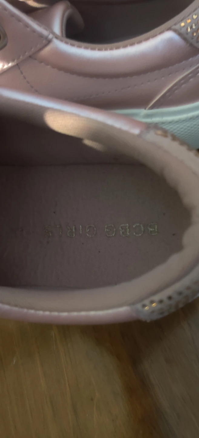 BCBG Girls Pink Rhinestone Sneakers size 1 - photo 3