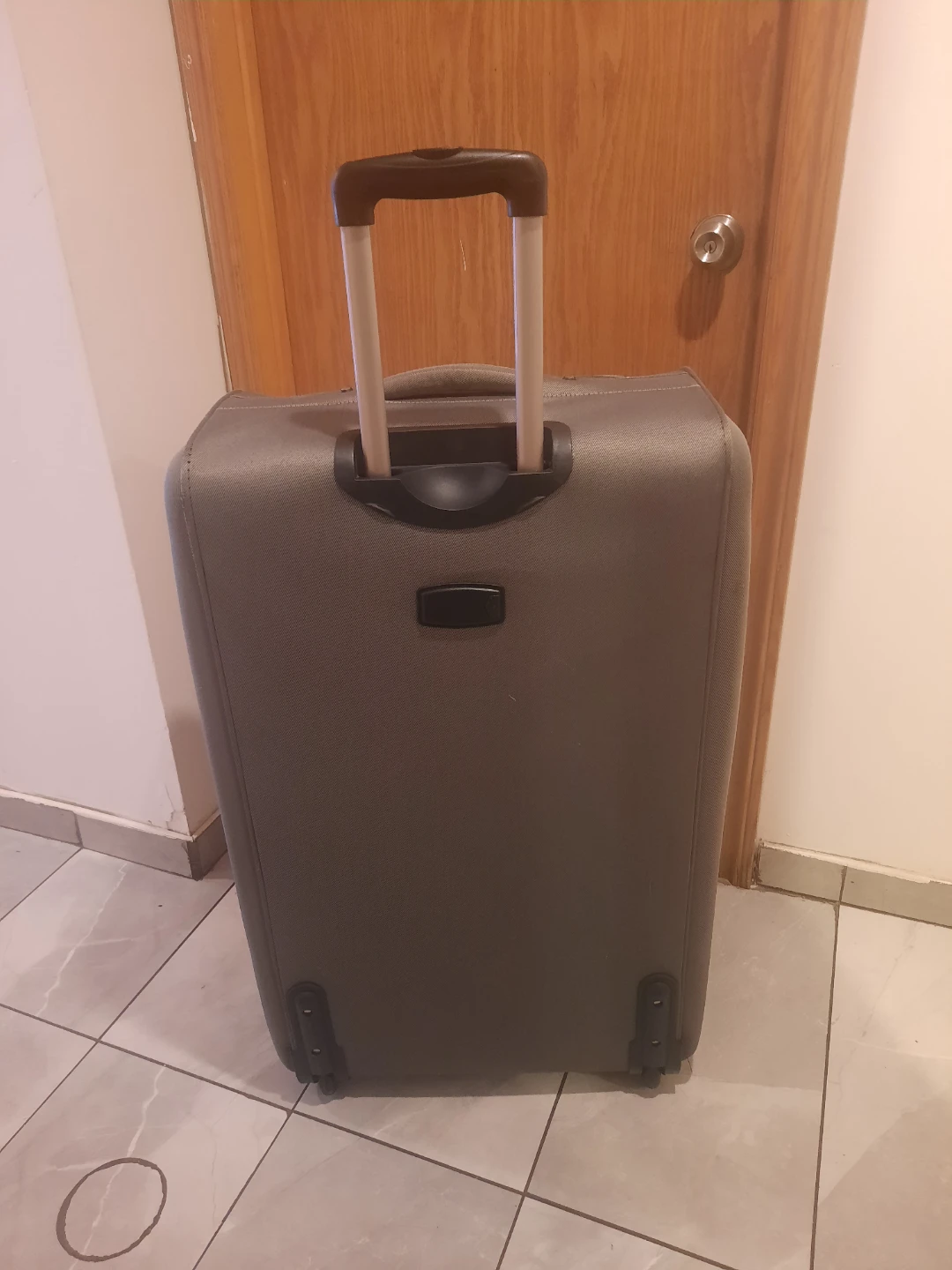 Large Checked Suitcase 28" - Grey -/ - photo 3