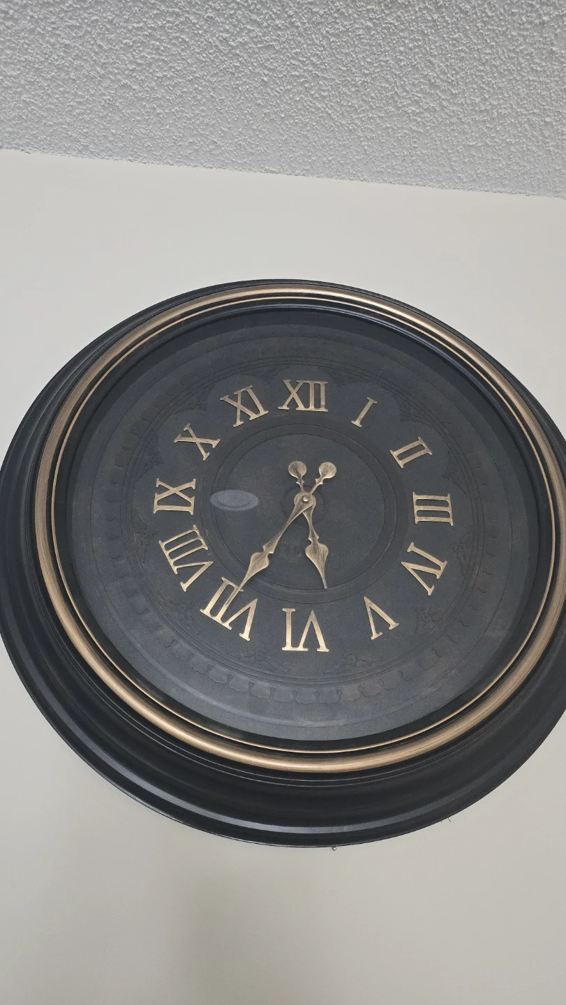 Large Wall Clock with Roman Numerals