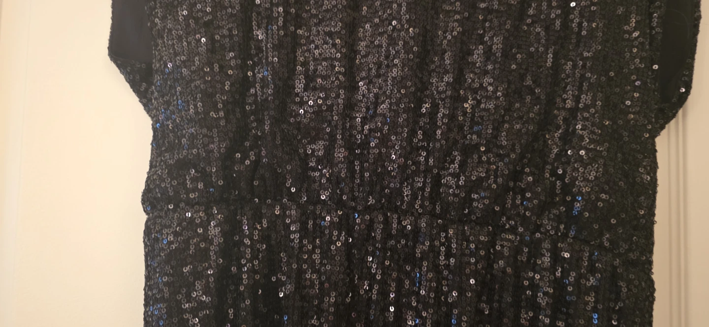 Dex Black Sequin Dress - Size L - photo 4