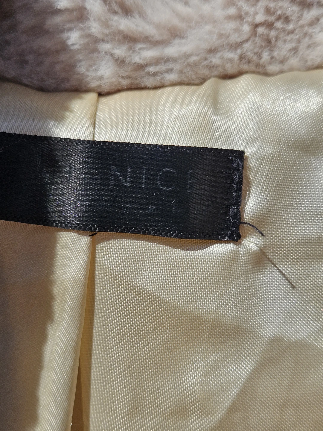 Janice Faux Fur Coat One Size Beige - photo 3