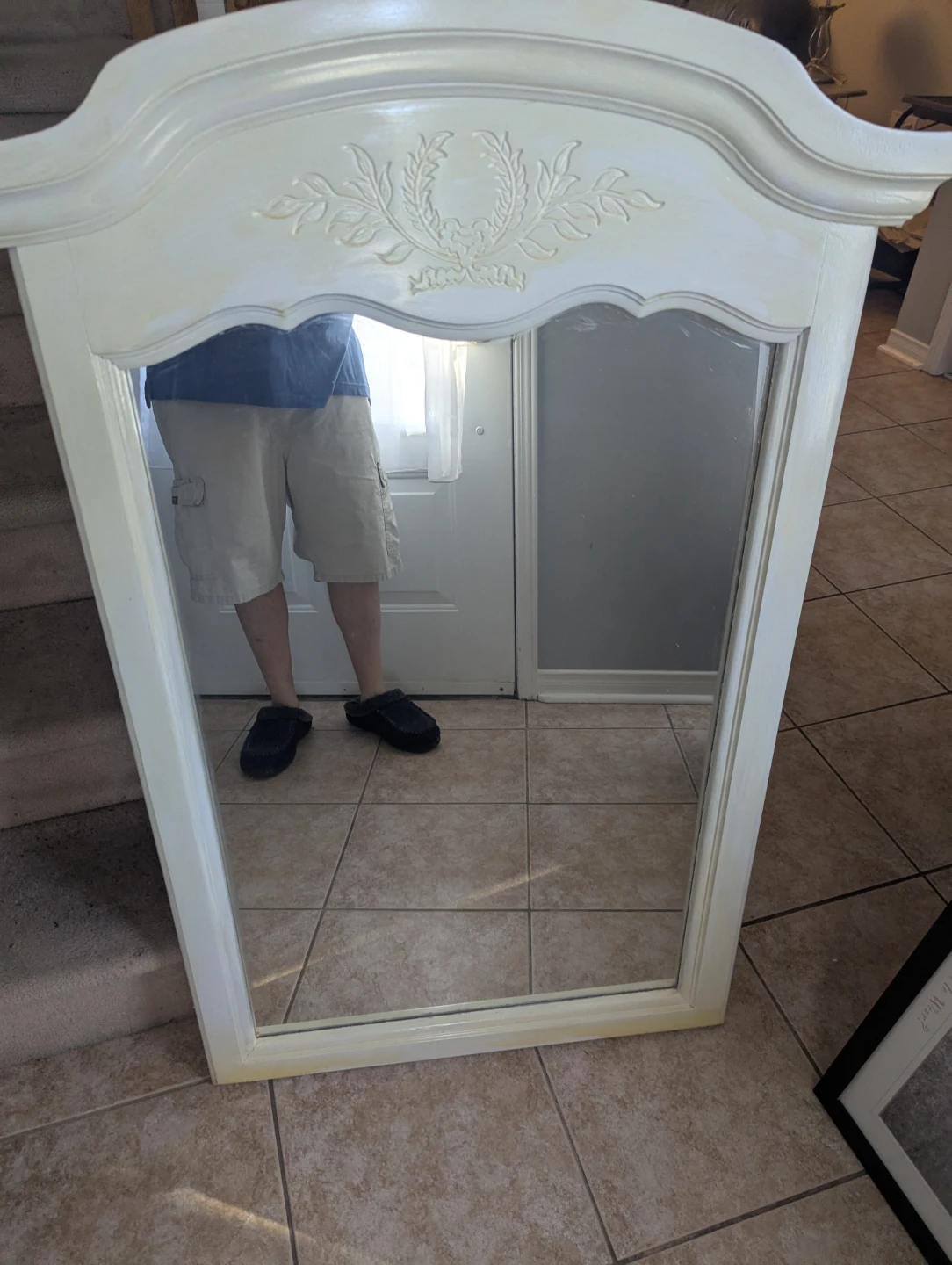 White Decorative Mirror - photo 2