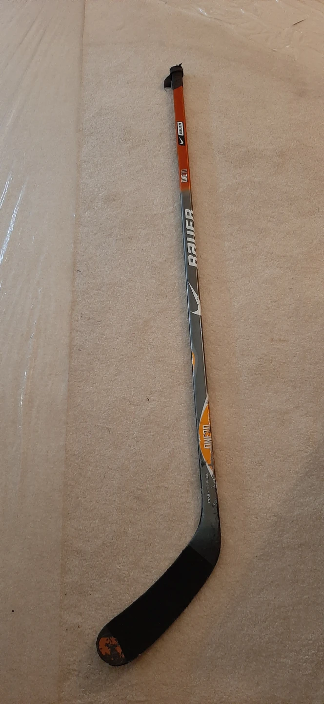 Bauer hockey stick.