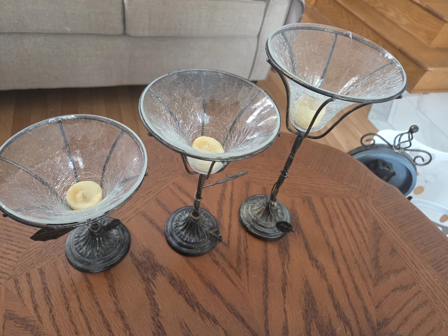 Set of 3 Decorative Candle Holders