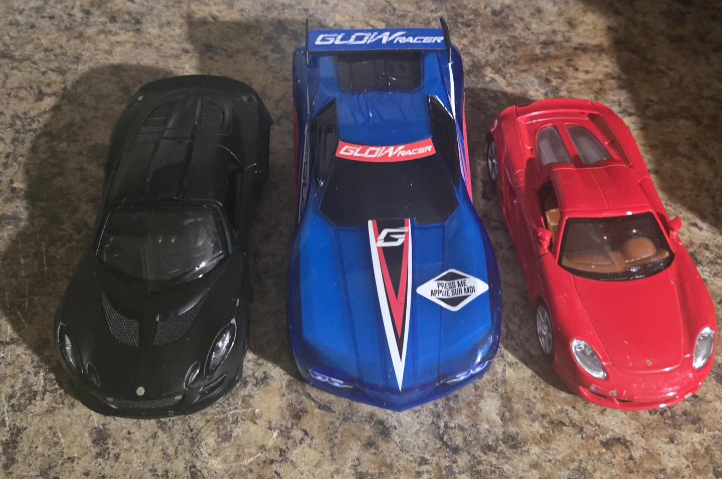 Glow Racer and 2 car lot.