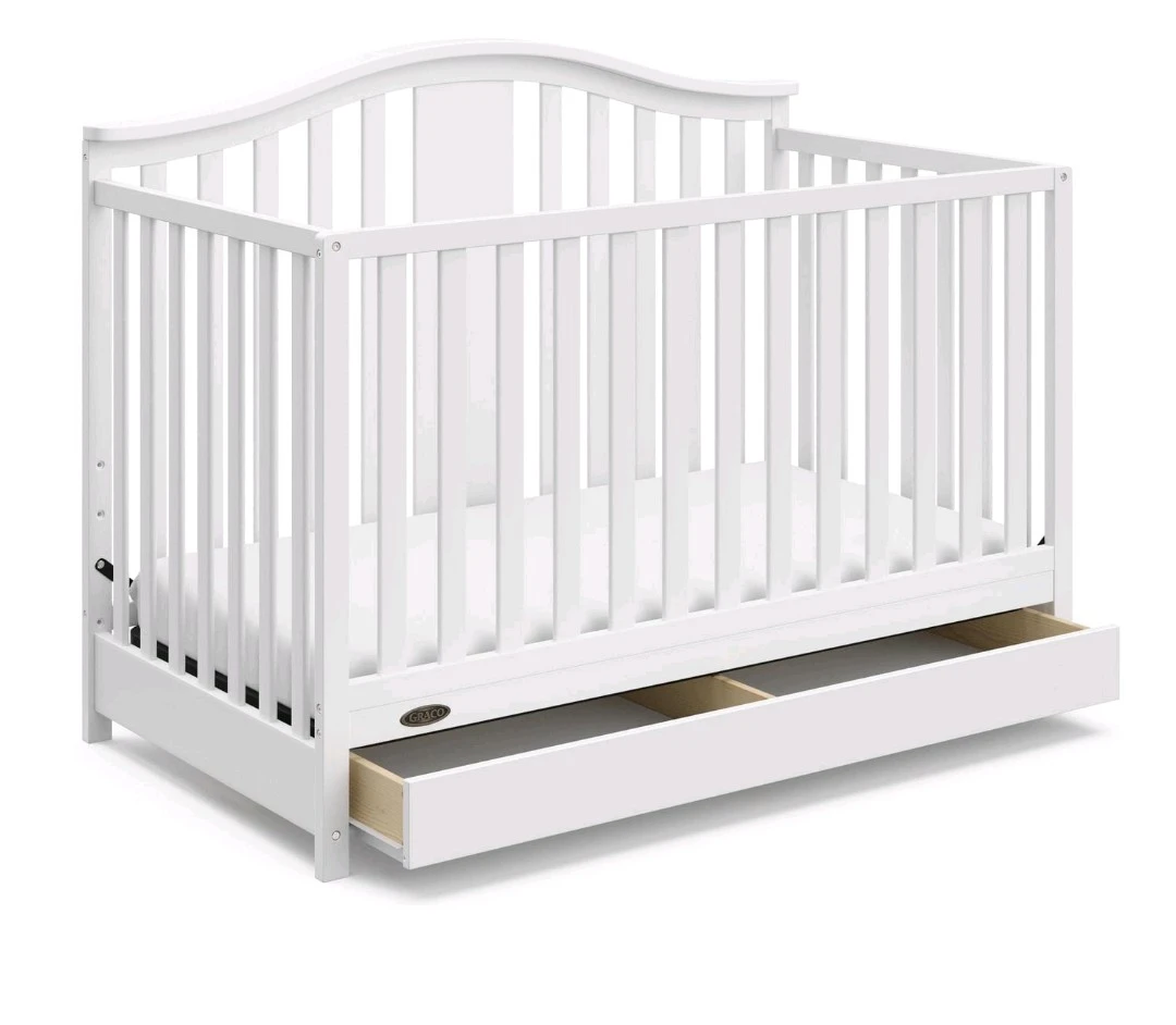 Move out sale -Graco White Crib with Drawer - photo 4