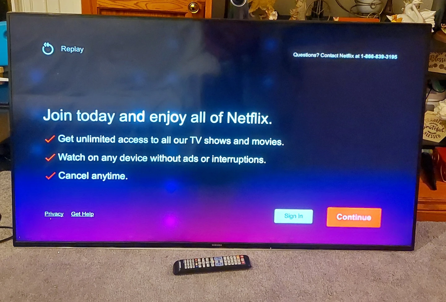 Samsung 55" Smart TV UN55H6350