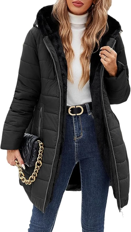 Winter Parka Coat / Jacket with Warm Fleece Lining