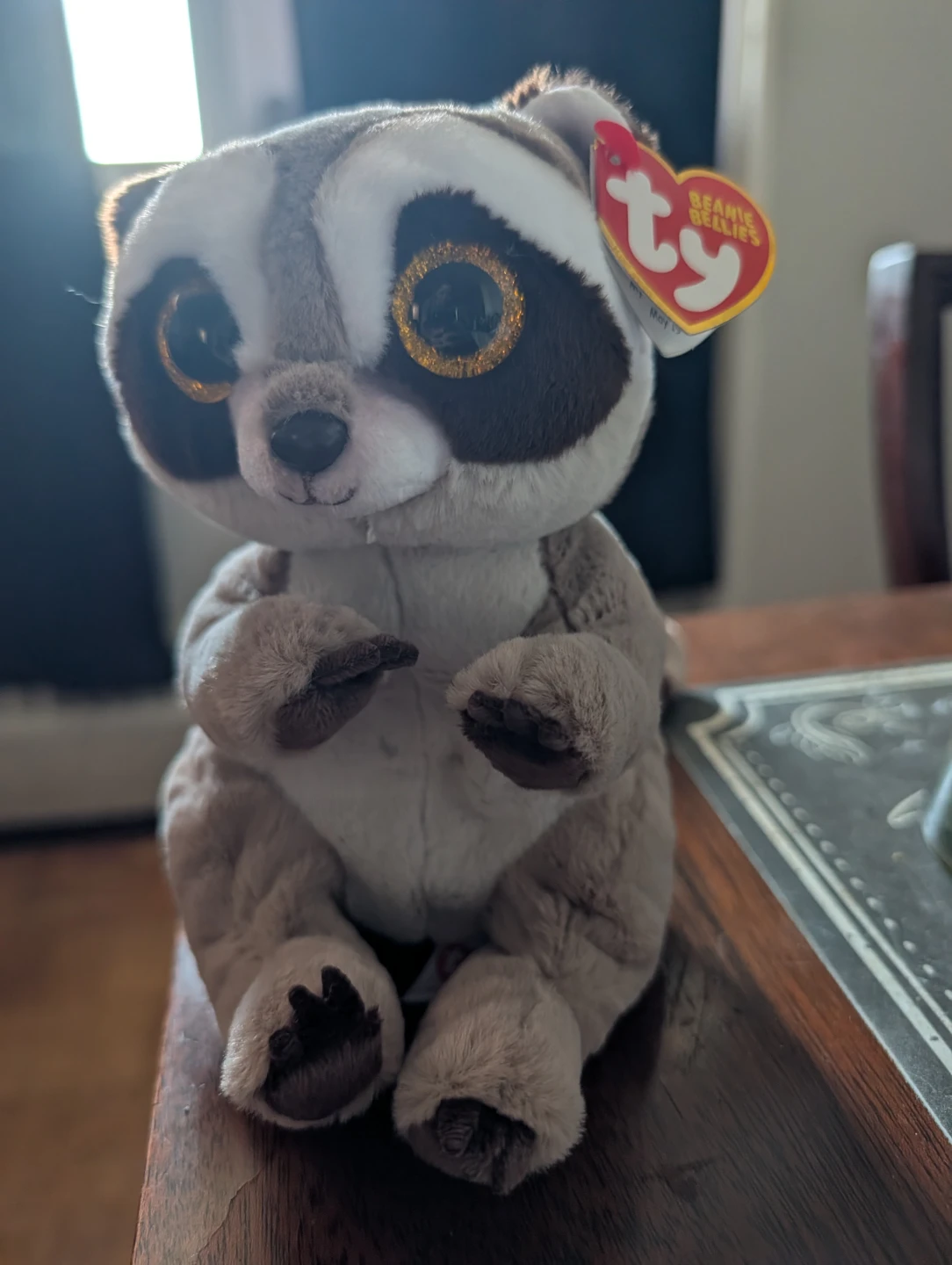 Ty Beanie Boos "Roxie" Raccoon Plush