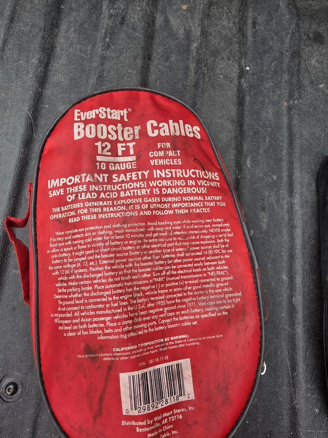 EverStart Booster Cables 12 FT 10 Gauge - photo 2