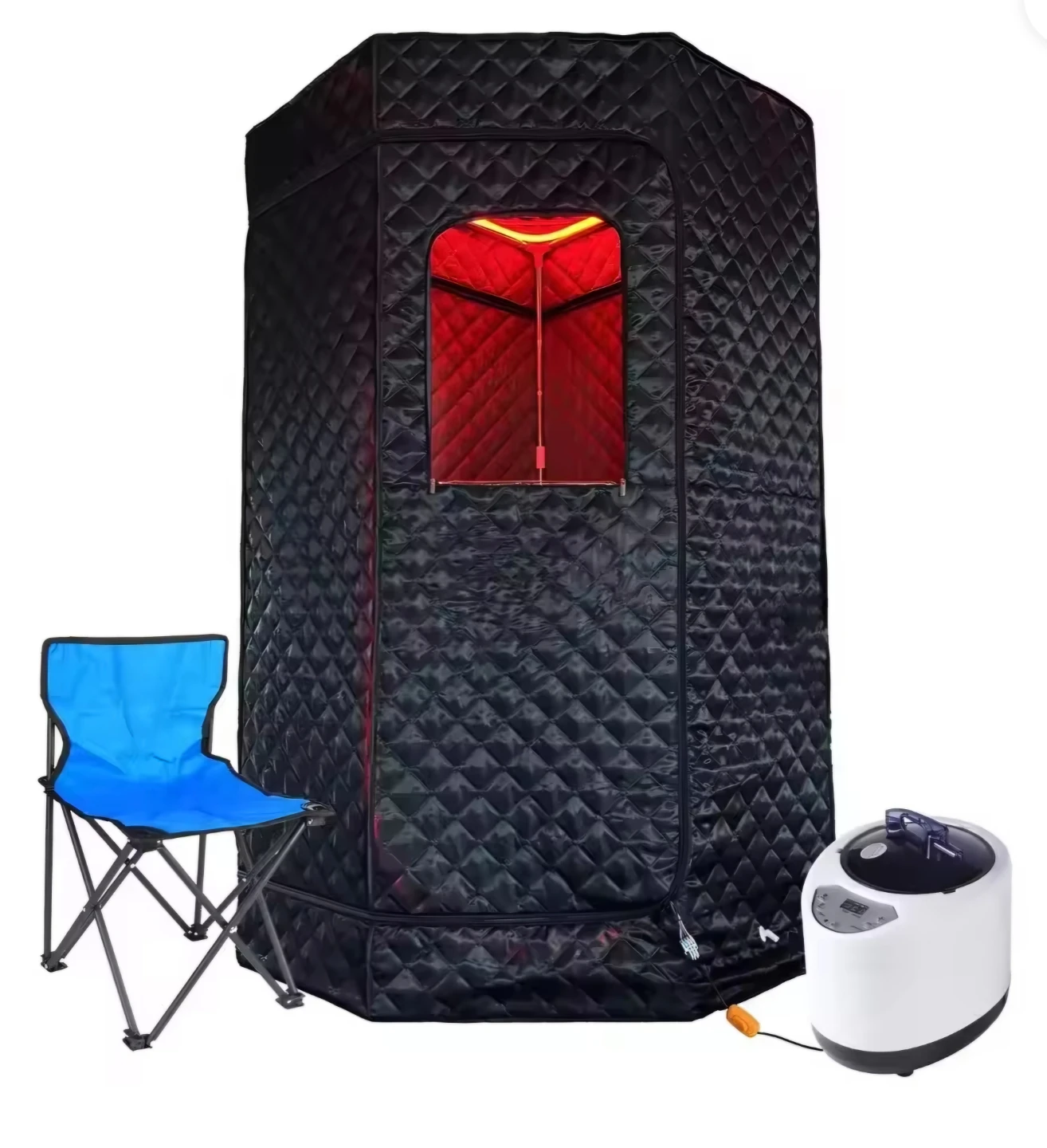 Portable Steam Sauna Tent with Chair and Steamer