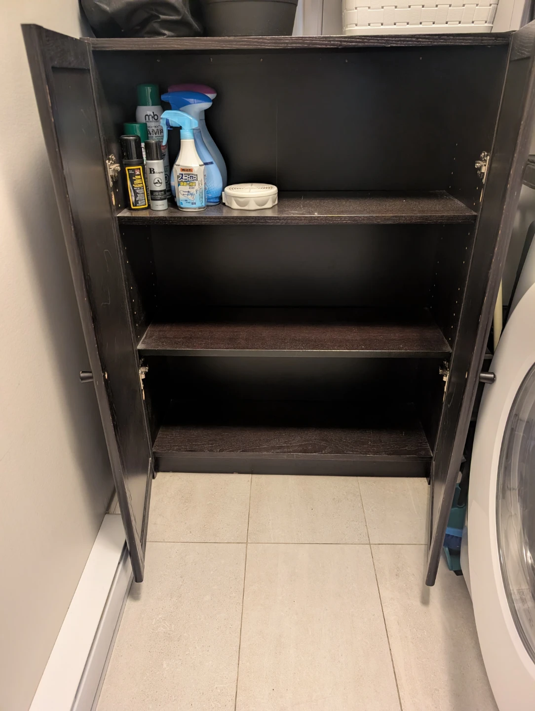 Dark Wood Storage Cabinet - photo 2