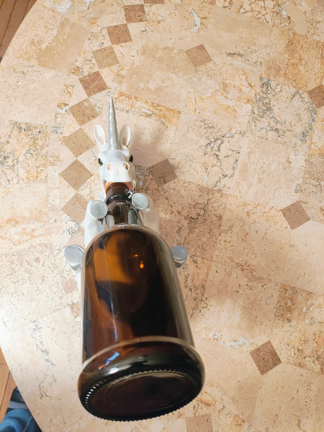 DWK 'Wine of Purity' White Unicorn Wine Bottle Holder (2018) - photo 2