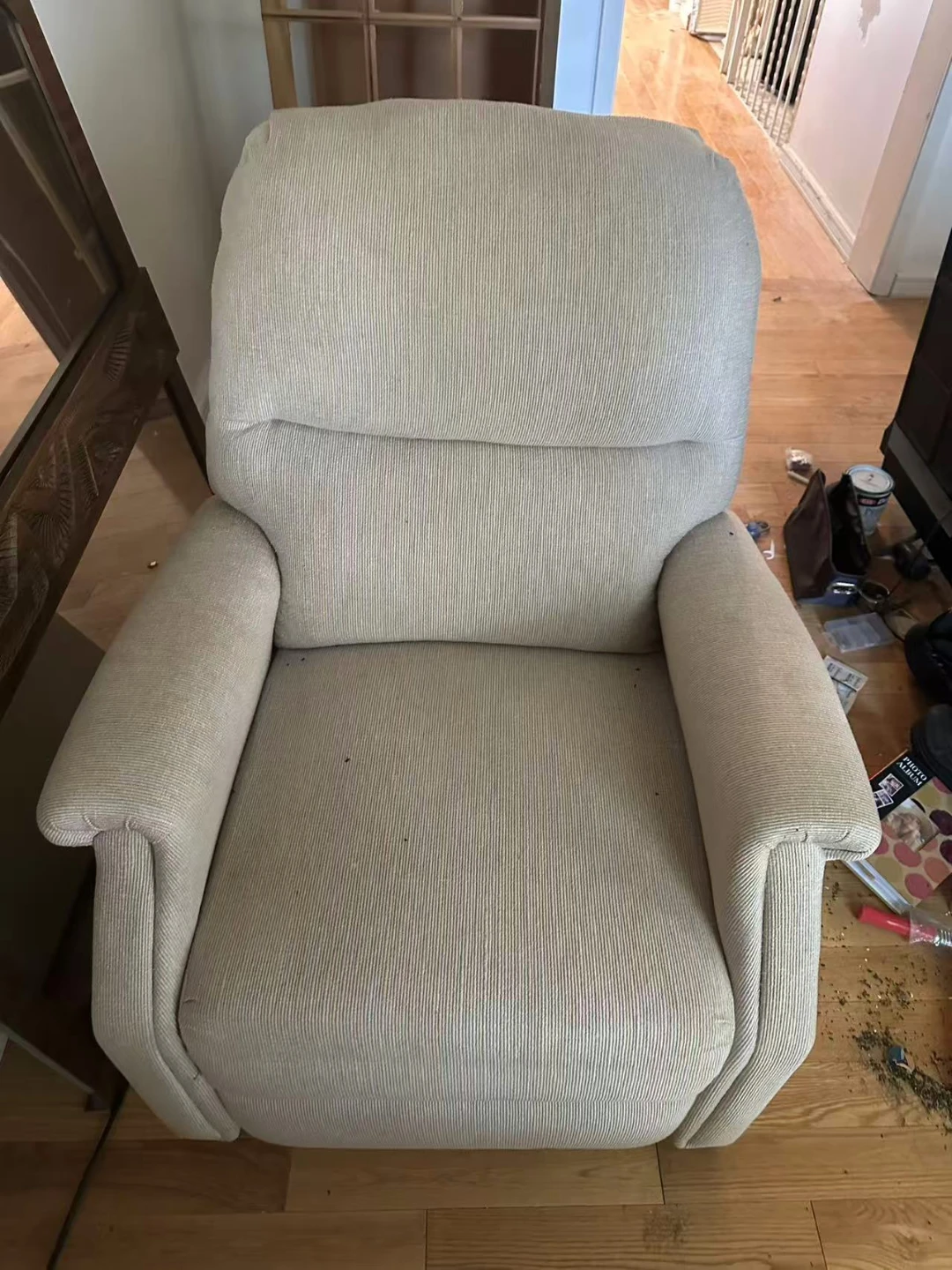 Cream Recliner Chair