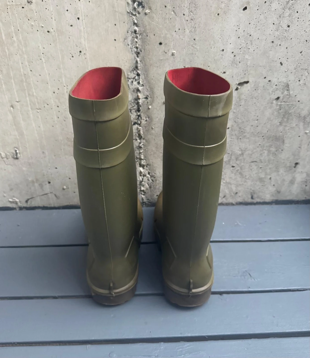 Dunlop Purofort Green Rubber Boots Size 10 - photo 3