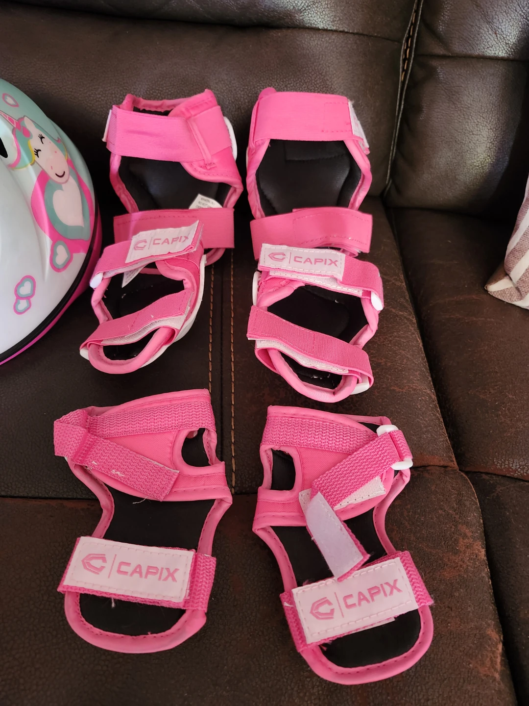 Kid Girl Bicycle Helmet & Pad Set. Nakamura & Capix - photo 3