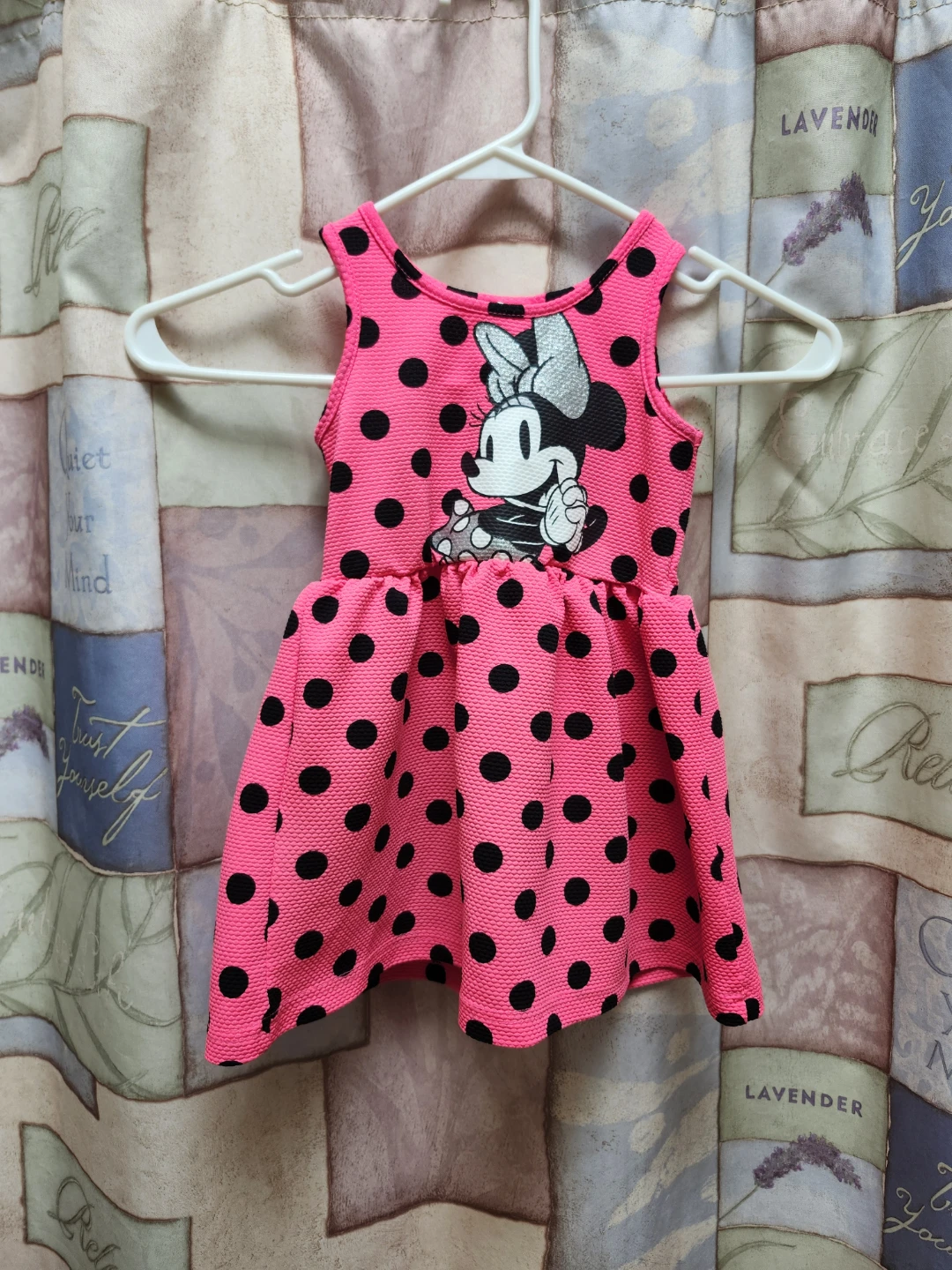 Disney Minnie Mouse Pink Polka Dot Dress