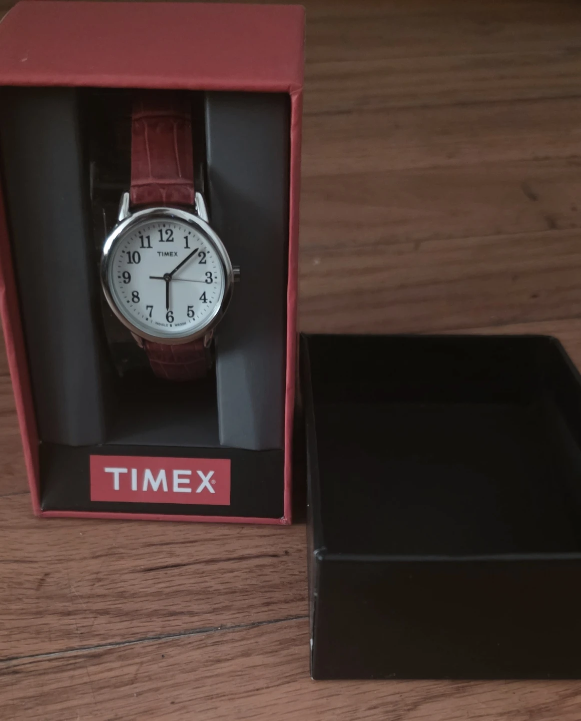 Timex Women's Watch with Red Croc-Embossed Strap