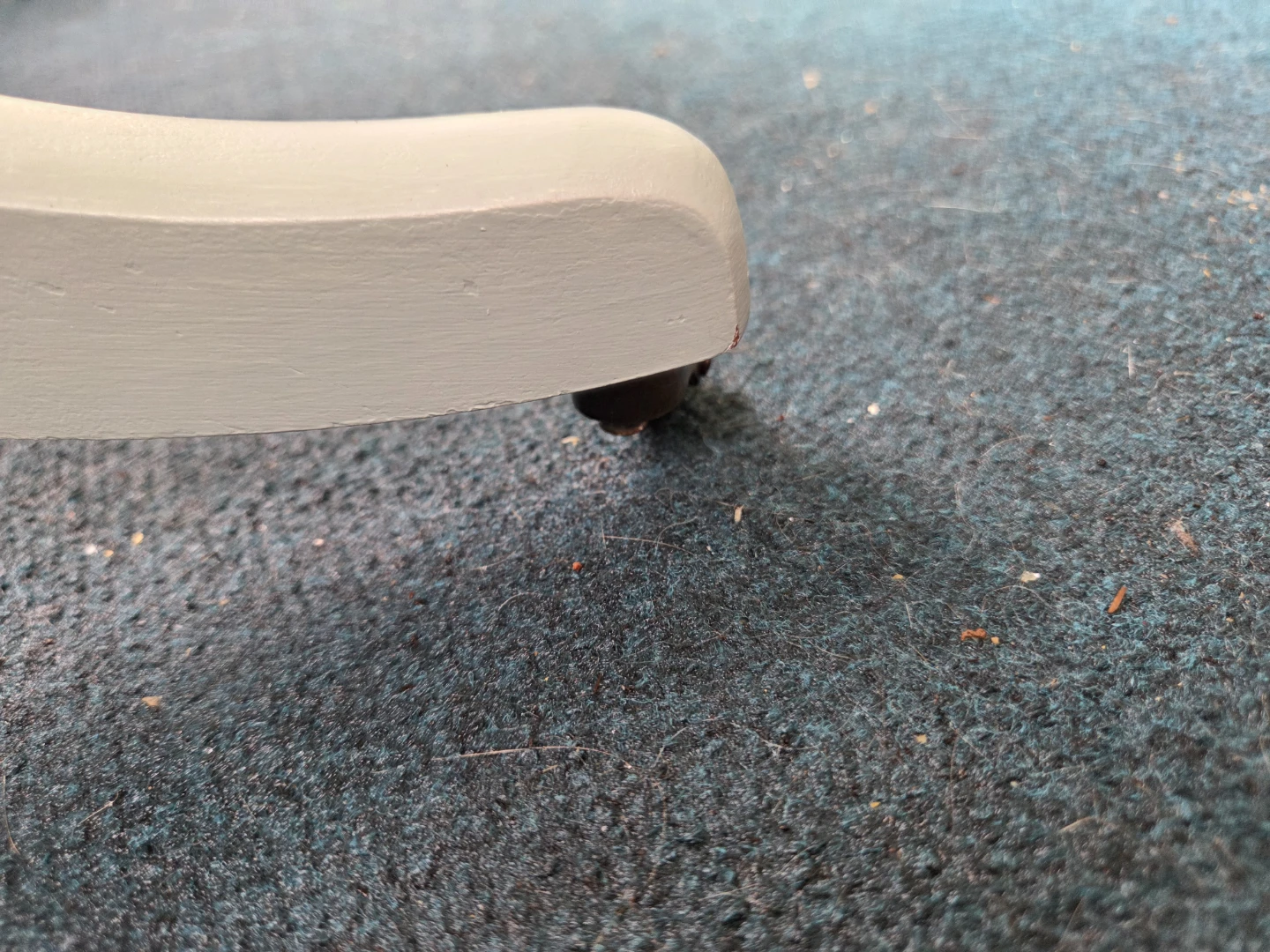 Light Blue Accent/Side Table on wheels - photo 4