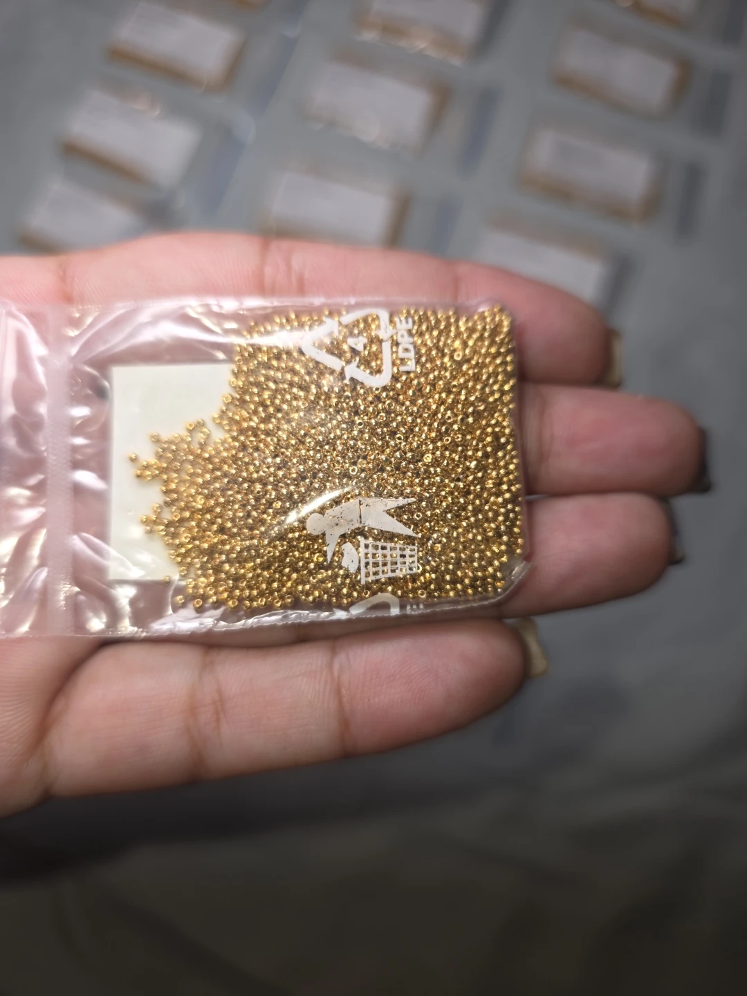 Gold Seed Beads - 10 Gram Packs 24 BAGS IN TOTAL - photo 2