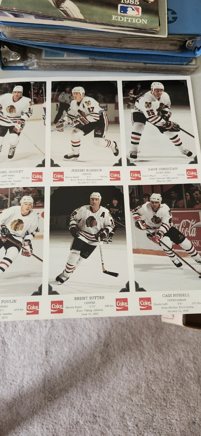 Chicago Blackhawks Champions Newspaper and 93 -94 photo album - photo 3