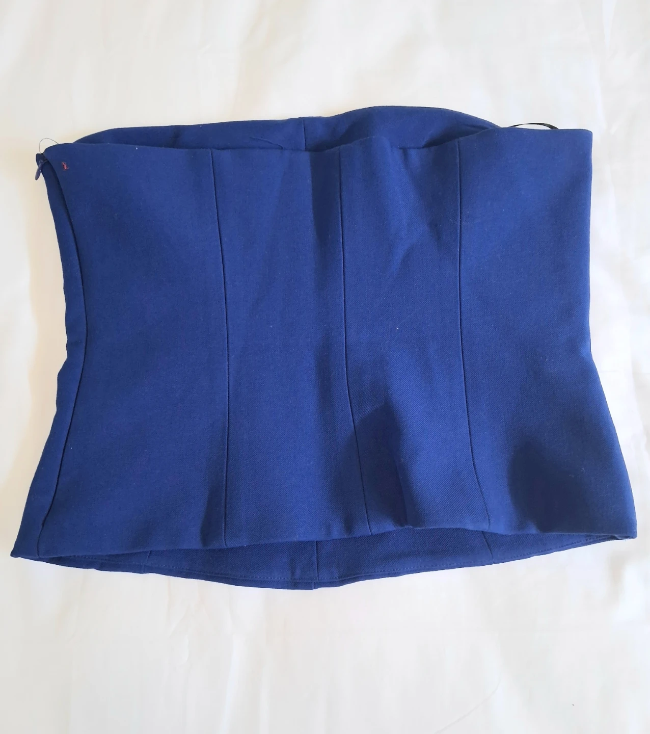 ZARA Royal Blue Strapless Top