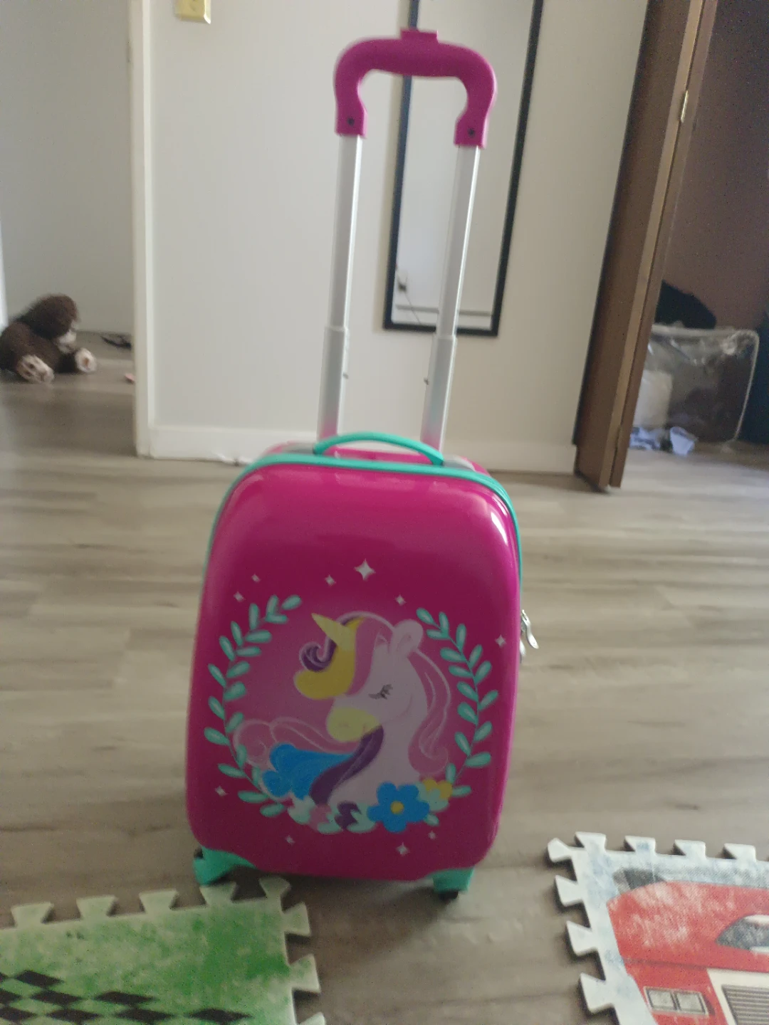 Kids Unicorn Rolling Luggage