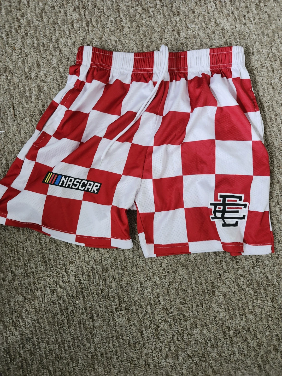 Eric Emanuel EE x NASCAR Mesh Shorts Red White