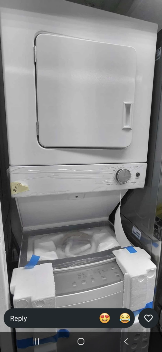 Whirlpool 24in Stacked Washer and Dryer Unit