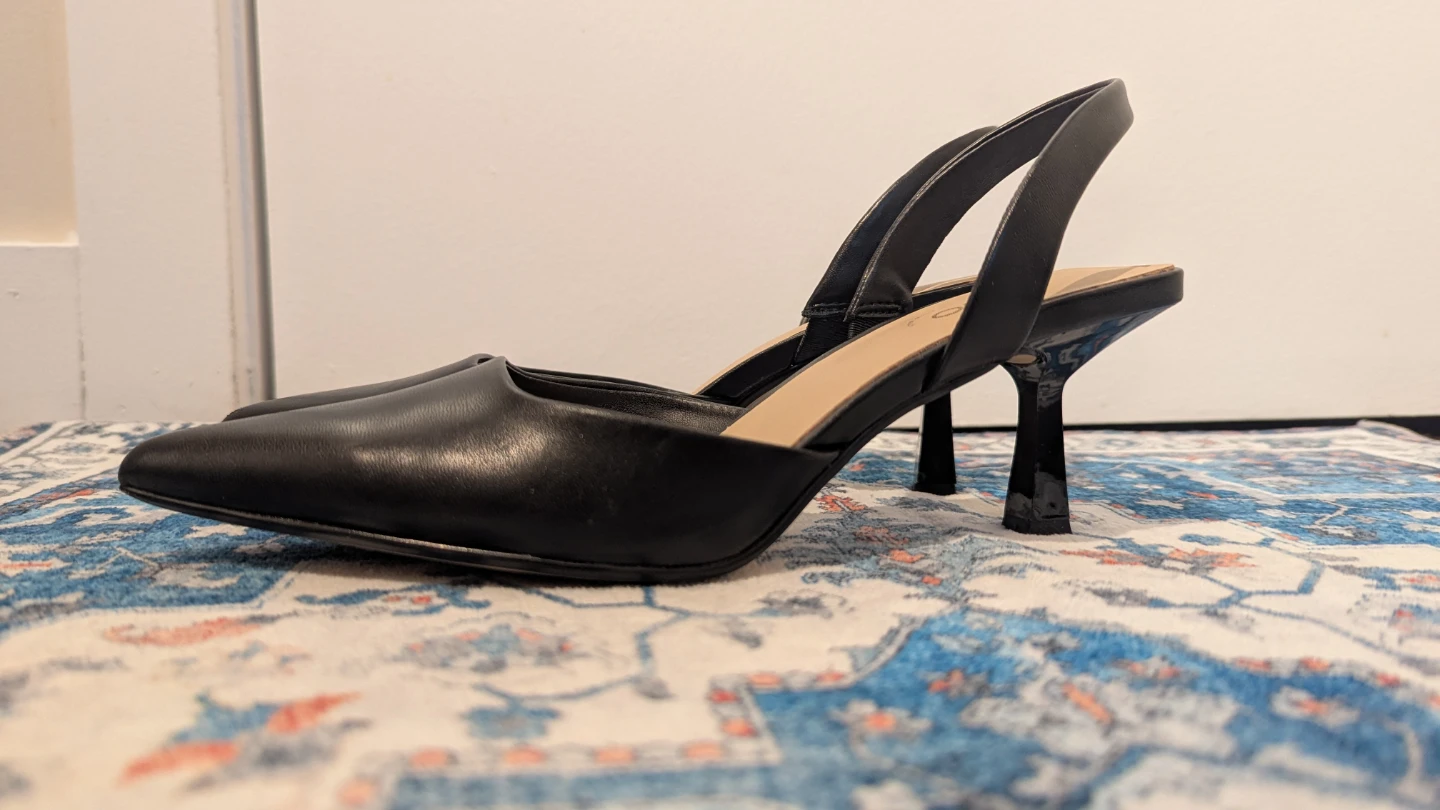 ALDO Women's Black Slingback Heels. Size 6.5 - photo 2