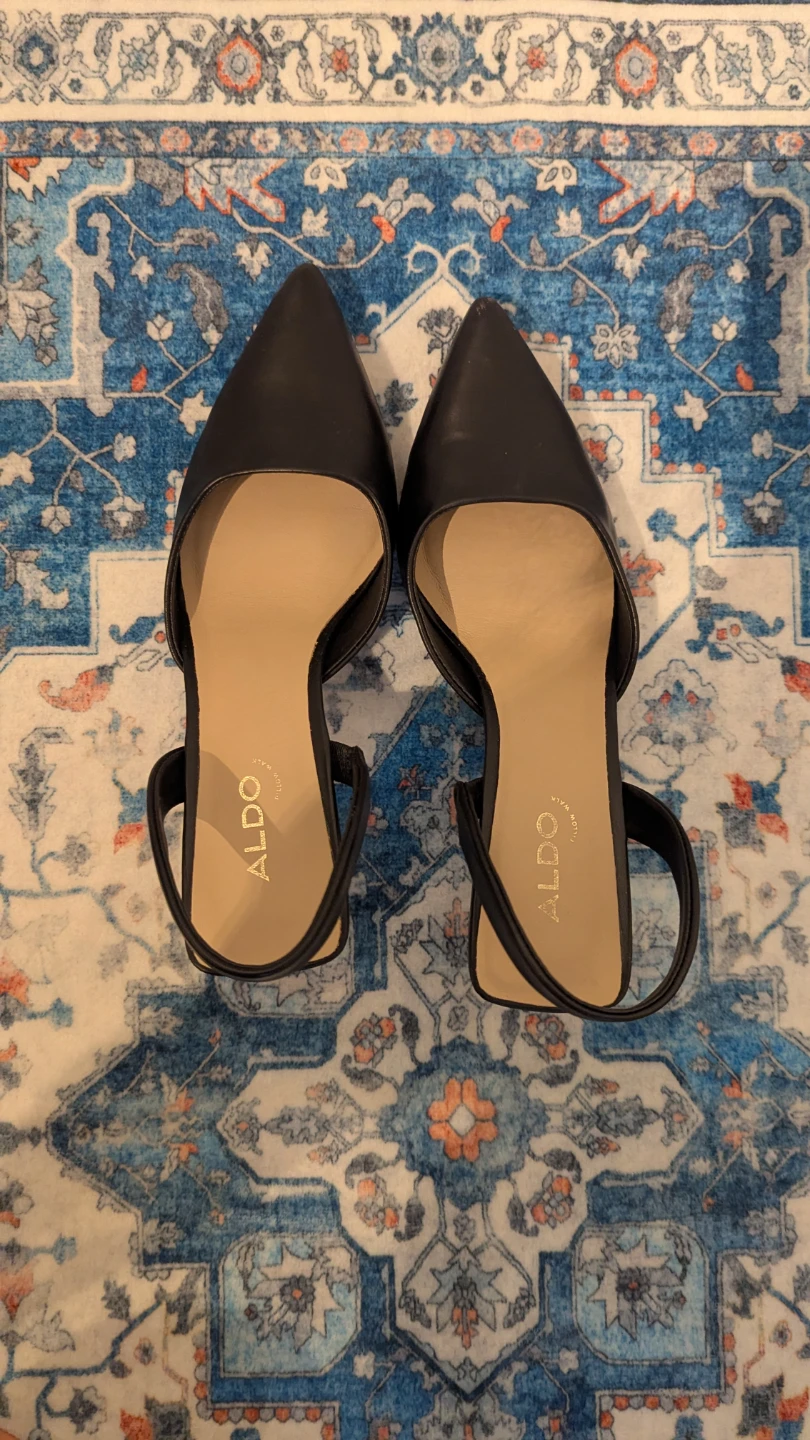ALDO Women's Black Slingback Heels. Size 6.5 - photo 3