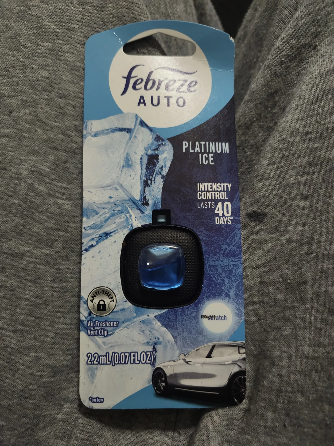 Febreze Auto Platinum Ice Air Freshener Vent Clip