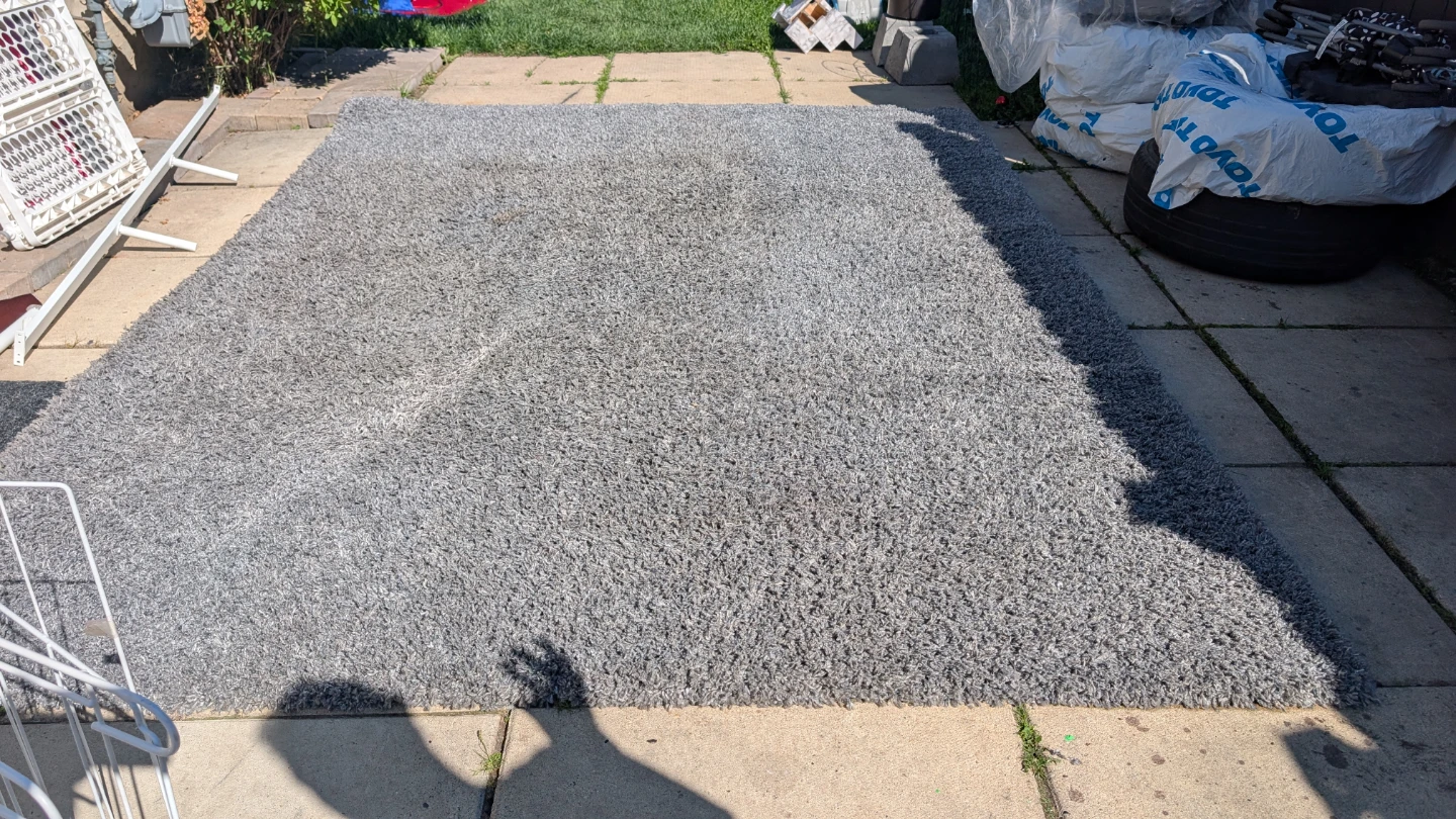 Grey Shag Area Rug