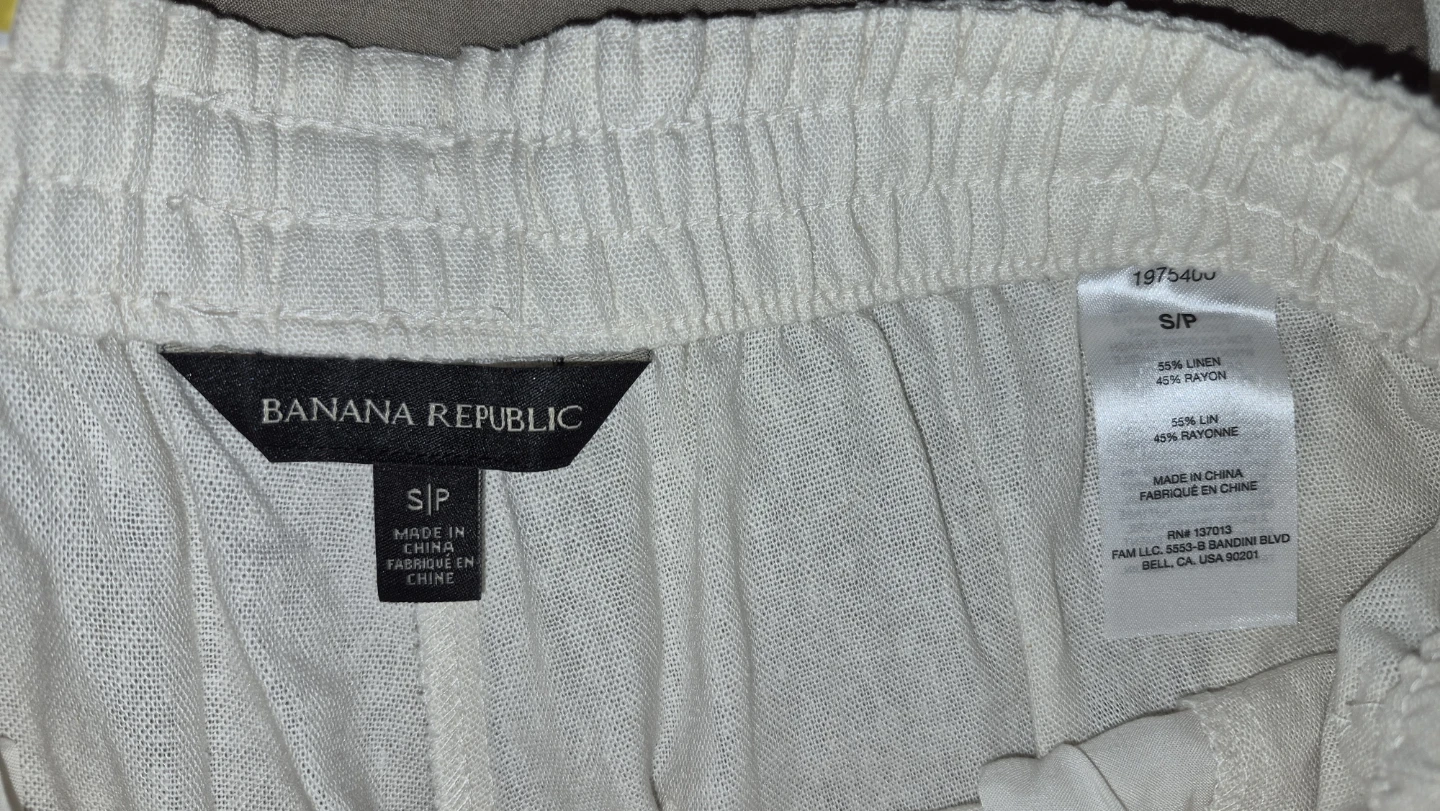Brand New | Banana Republic Linen Blend Wide Leg Pants S/P - photo 4