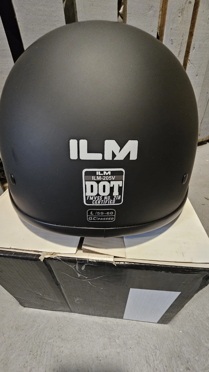 New ILM Motorcycle Helmet - Matte Black - Size L - photo 3
