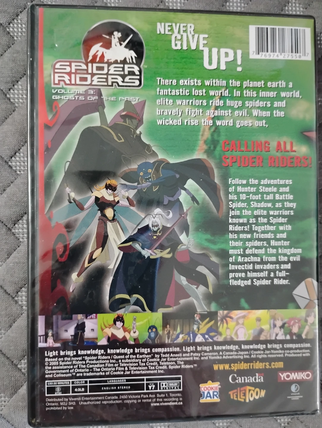 4 New Spider Riders DVD Vol 2,3,4,& 5 Japanese Anime - photo 2